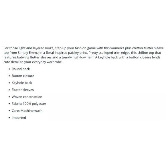 NWT 3X Blue Sheer Chiffon Tunic Top Blouse - Picture 2 of 6